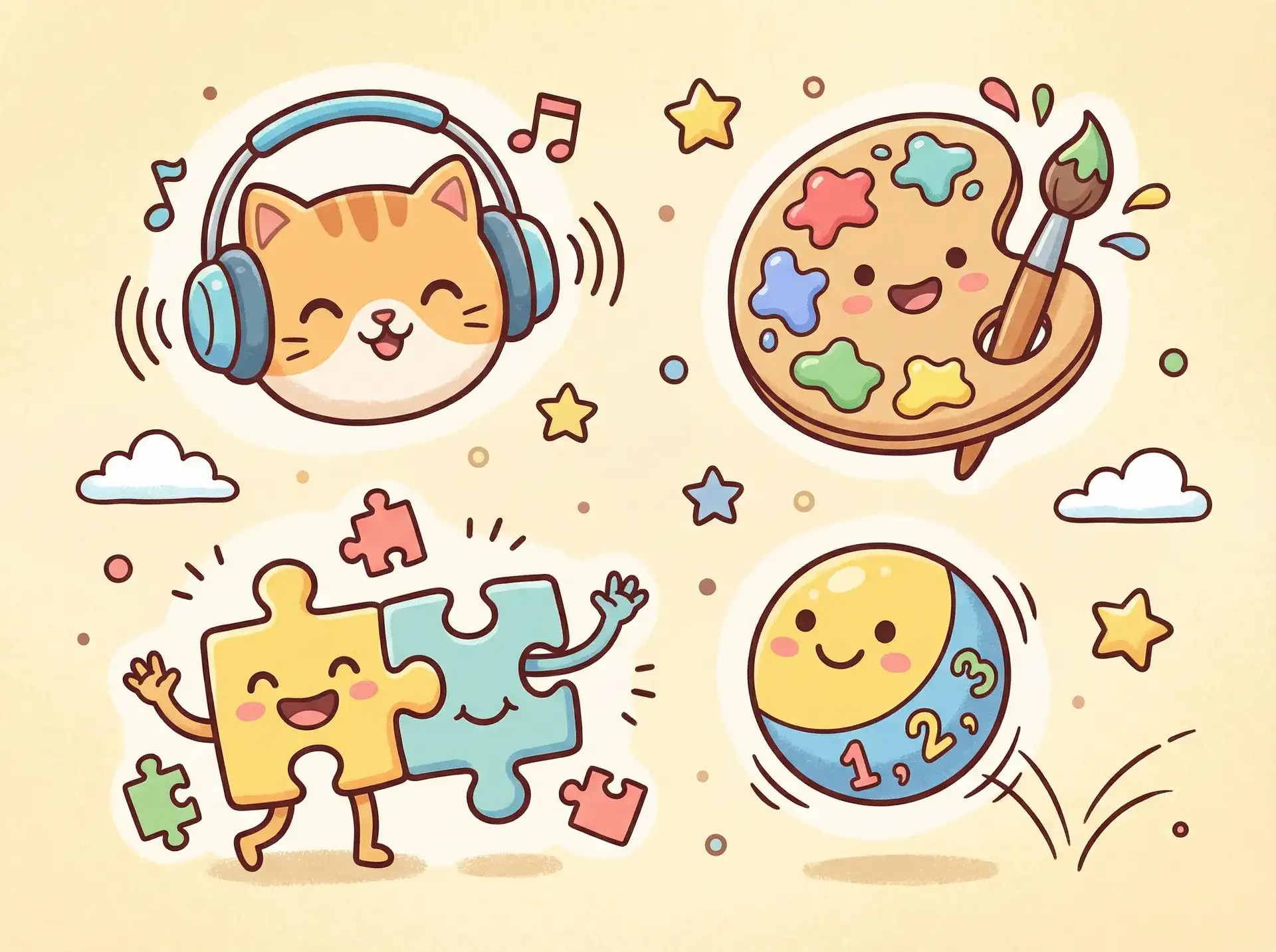 小朋友的手工作品 - 电影解放的潘多拉 益智创作